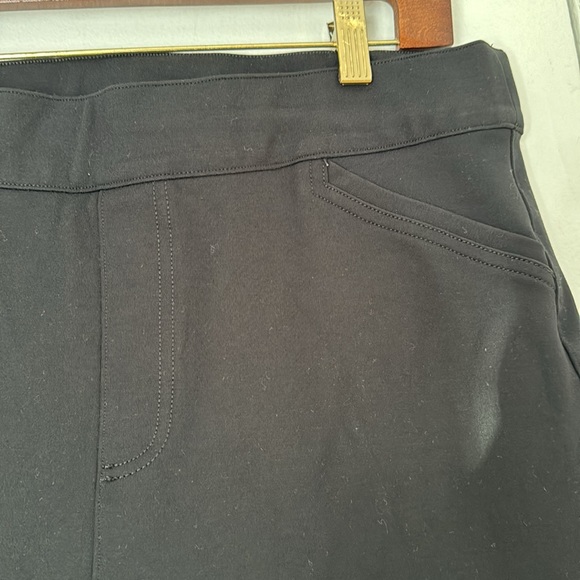 Spanx women’s pants rayon nylon elastin size lx black color rn 112121 - Picture 2 of 5
